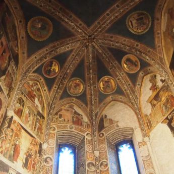 I racconti del Quattrocento: re, anti, demoni e cavalieri raccontati negli affreschi delle cappelle Valeri e del Comune nel Duomo di Parma.
